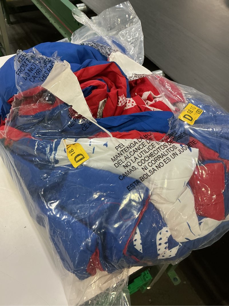 Condition photo showing As Is for northwest officially licensed new york rangers nhl team comforter set – microfiber twin/twin xl comforter & sham with hockey logo for fans, dorms, game day bedrooms twin/twin xl new york rangers