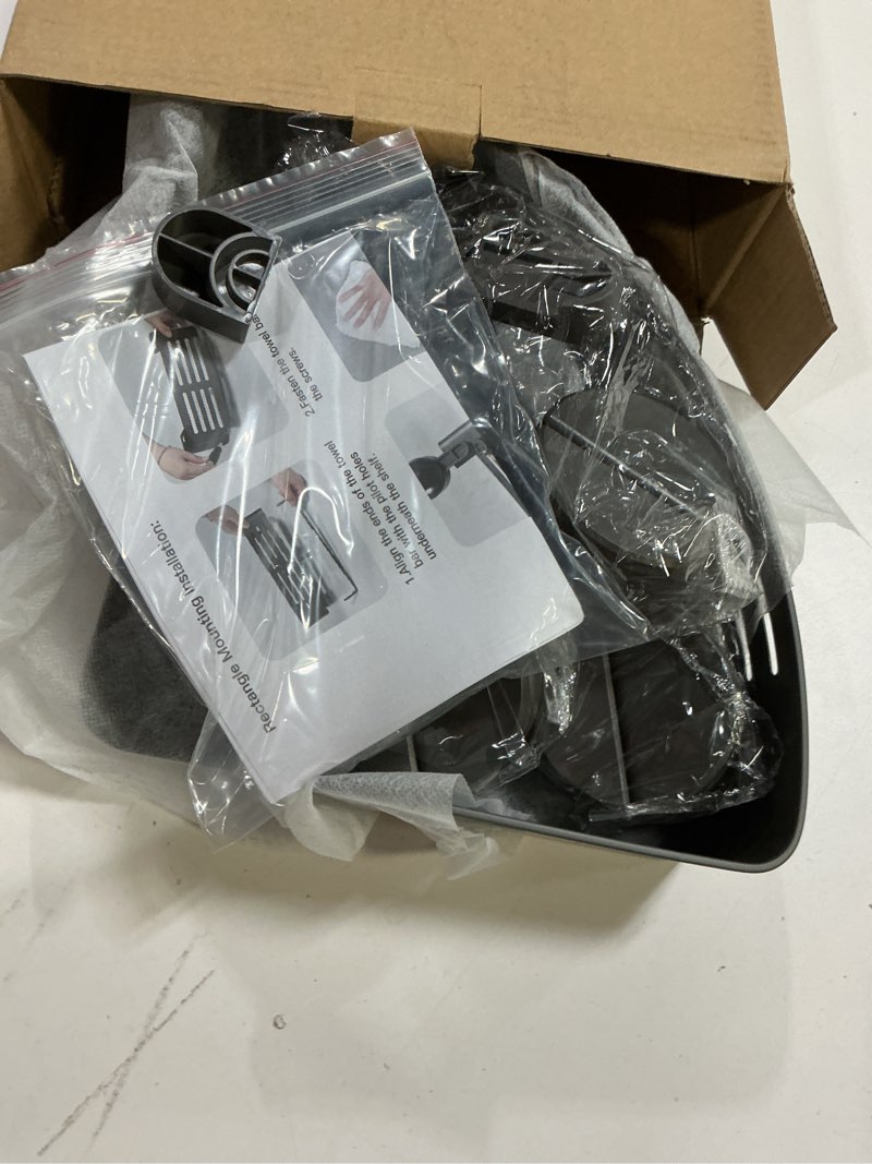 Condition photo showing Good Condition for VOLPONE Corner Shower Caddy Suction Cup Shower Shelf Corner No Drilling Bathroom Shower Organizer Storage Rack Adhesive triangle with towel bar hooks 3 tier gray Suction cup triangle with towel bar hooks 3 tier gray