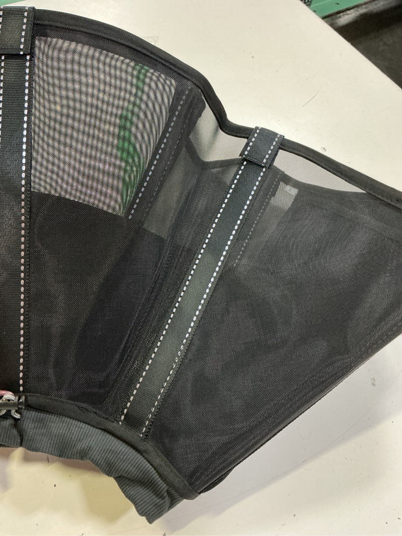 Condition photo showing Good Condition for dog cone collar to stop licking: soft mesh recovery collar after surgery with detachable pad, elizabeth cone alternative for large medium, small dogs, normal eating and drinking,l,matte black matte black l(depth: 9.8in, girth: 13.9-17.3in)
