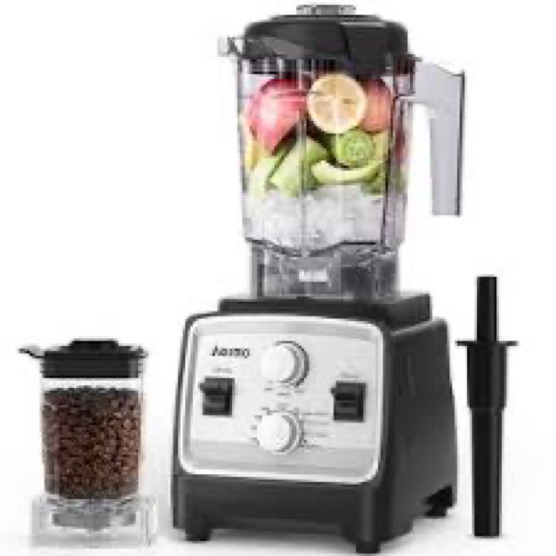 aeitto blenders for kitchen with 1800w motor, 68oz. large capacity, 2-in-1 blender & grinder combo, 