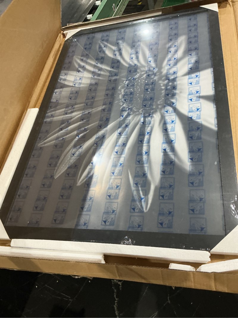 Condition photo showing Good Condition for americanflat 26x39 poster frame - black engineered wood with polished plexiglass - wide picture frame for vertical or horizontal wall display - epic collection - black 26x39 black