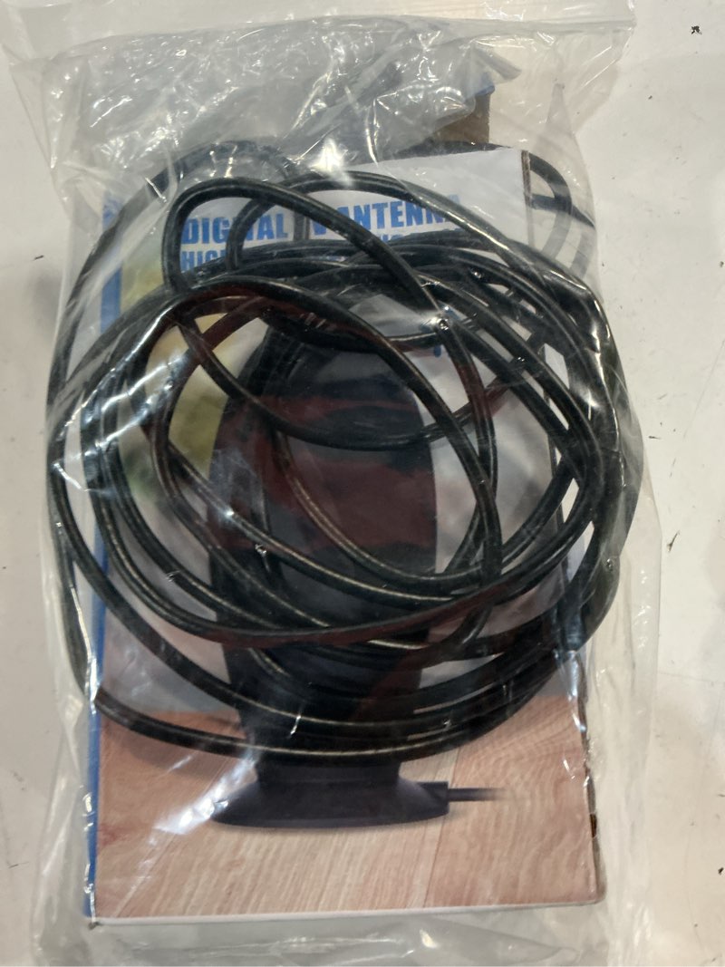 Condition photo showing Good Condition for digital tv antenna indoor,?1200+ miles super long range??smart chip for local hd channels?-with amplifier signal booster,supports 4k 1080p for smart & older tvs,18ft coax cable gloss black compact