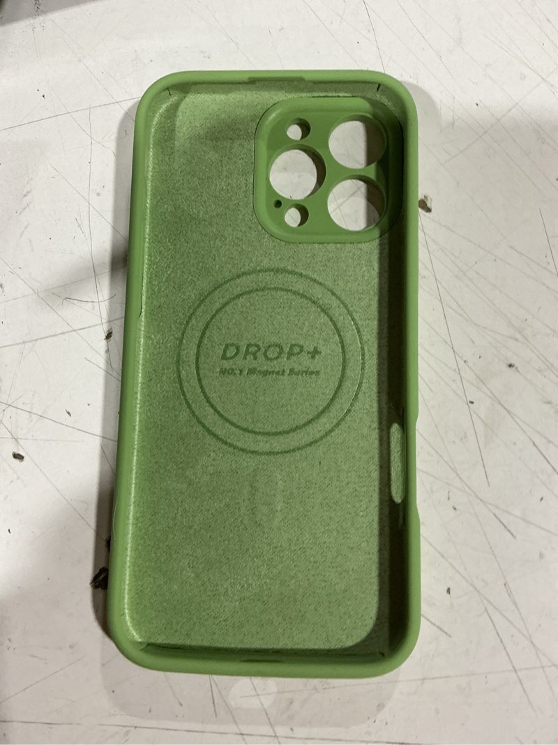 Condition photo showing Good Condition for magnetic for iphone 16 pro max case [compatible with magsafe] [premium silicone satin-smooth touch] slim shockproof anti-scratch microfiber lining case, 6.9 inch, matcha matcha iphone 16 pro max 6.9inch