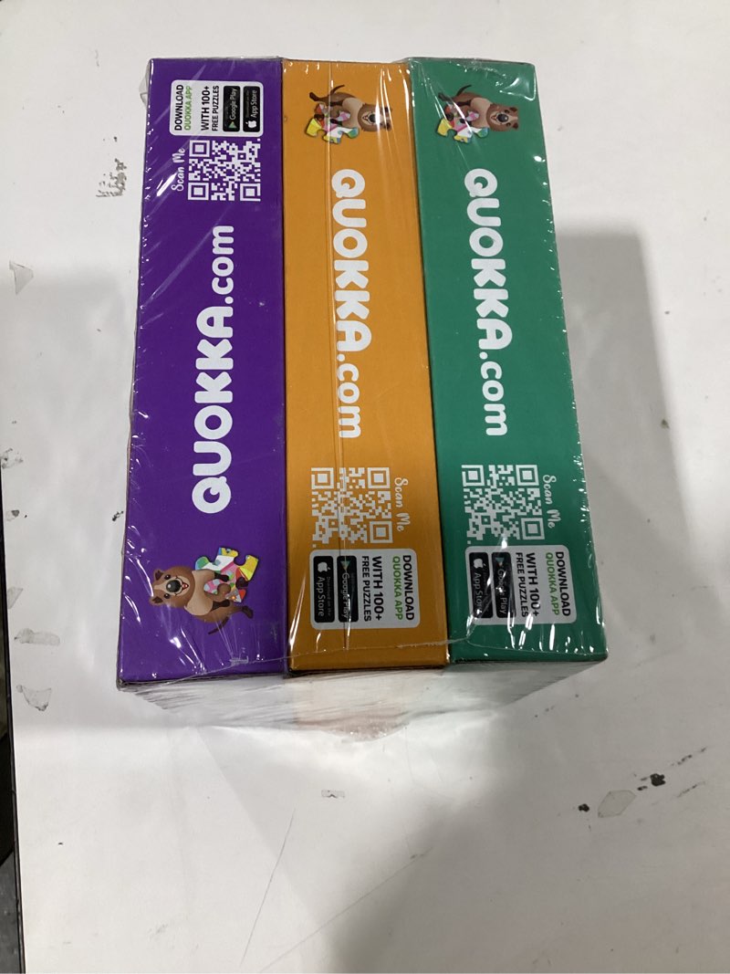 Condition photo showing New/Like New for 100 Piece Puzzles for Kids Ages 4-6 – 3 Floor Puzzles for Toddlers 3-5 by QUOKKA – Toy for Learning Pirates & Constructions & Animals for 6-8 yo – Jigsaw Toddler Game for Boy and Girl