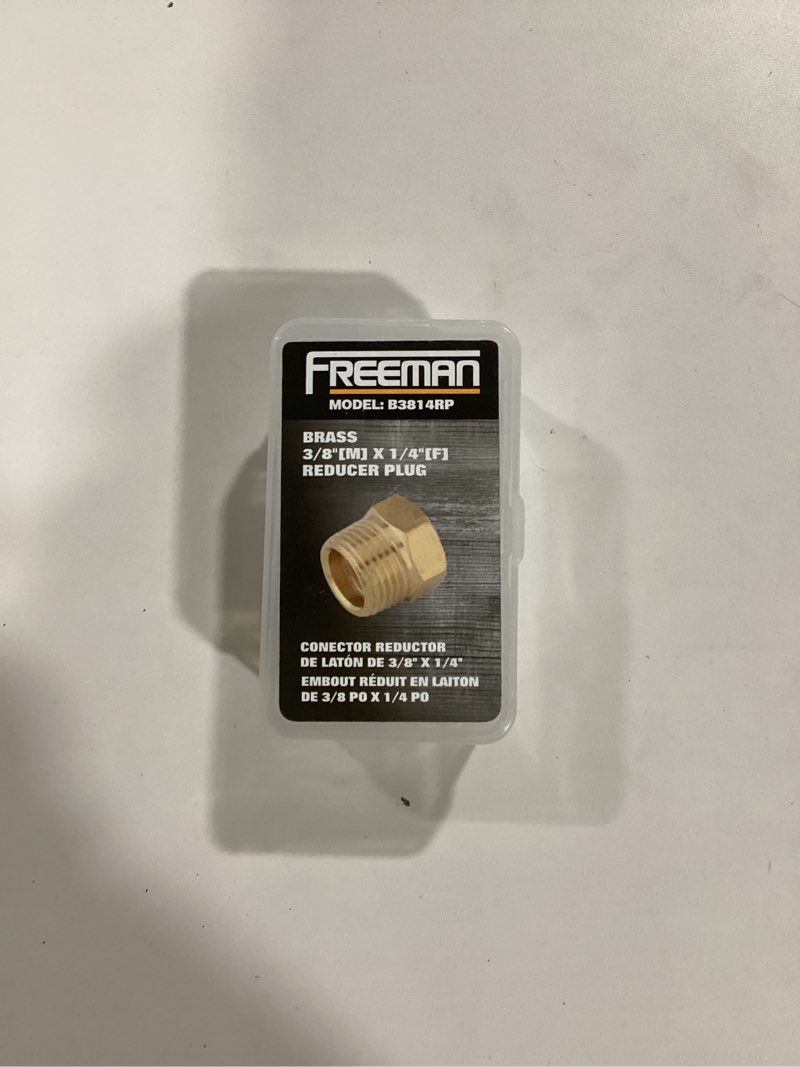 Freeman B3814RP 3/8" x 1/4" Brass Reducer Plug