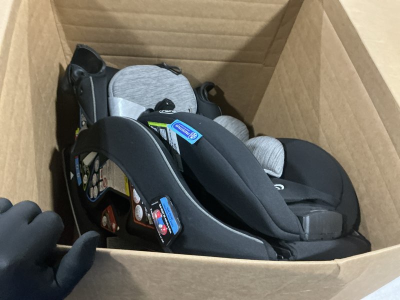 Condition photo showing Good Condition for graco slimfit 3-in-1 convertible car seat, slim car seat with space-saving design, highback booster seat with 10-position headrest, rear facing and forward facing carseat, jarret jarret slimfit