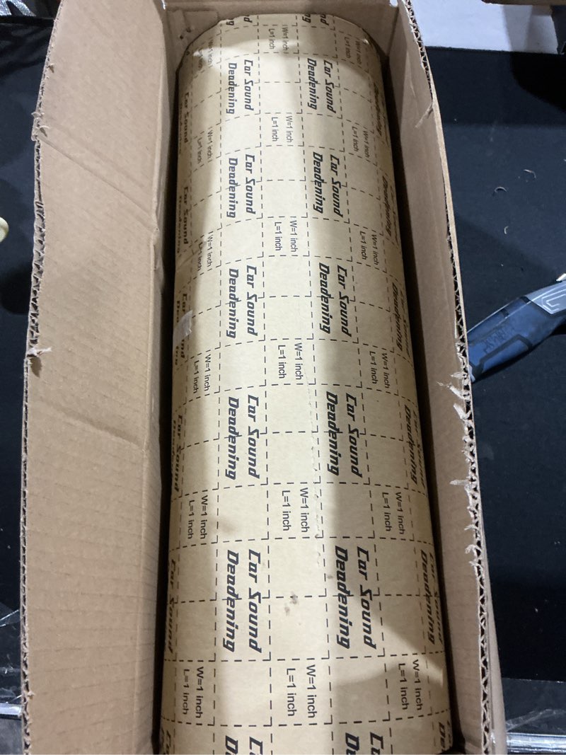 Condition photo showing Good Condition for GOSCHE Sound Deadening Mat 157mil (4mm) 19sqft, Closed Cell Foam Car Sound Deadener Material for Hood, Doors, Trunk - Easy Cut, Self-Adhesive & Odorless, 1 Roll 19 sqft (1 roll) 157 mil