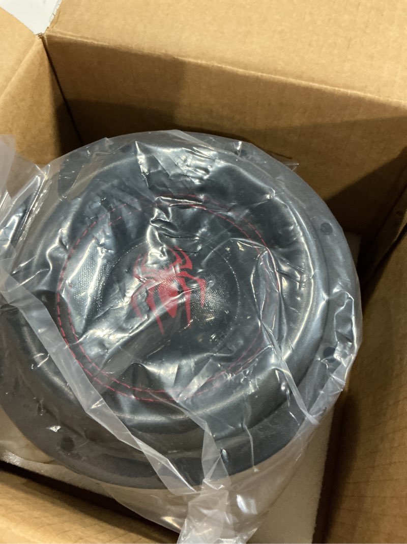 Condition photo showing New/Like New for 8" subwoofers 1600w 4 ohm spl car subs, basv voice coil, heavy-duty cast aluminum basket, deep bass, weaved tinsel leads, multi-connect terminals, superior performance 8" – dual 4 ohm