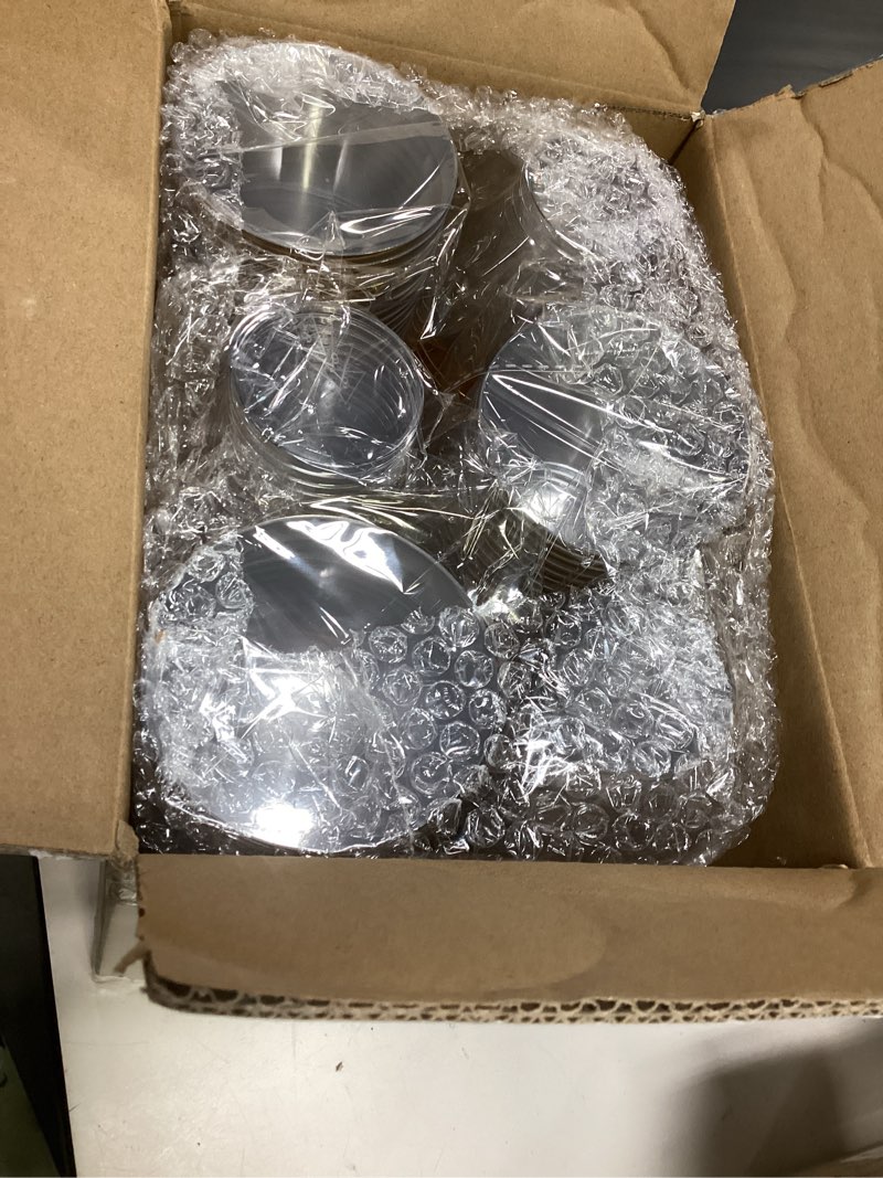 Condition photo showing New/Like New for nervure 240pcs gold plastic cups - 9oz gold rimmed plastic cups - heavy duty disposable clear cup with gold rim perfect for weddings, receptions & parties 240pcs-gold-9oz