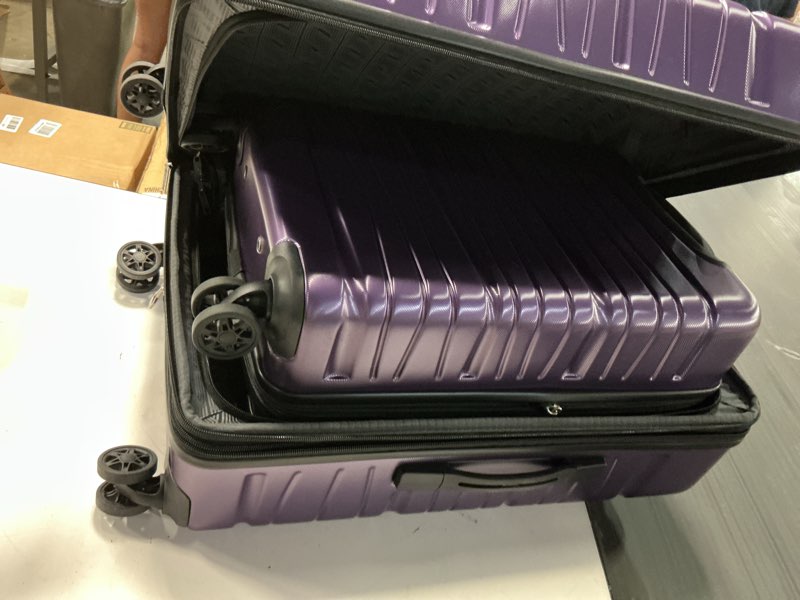 Condition photo showing Good Condition for samsonite evolve se hardside expandable with double spinner wheels, 2pc set (co/m), purple 2-piece set (carry-on/medium) purple