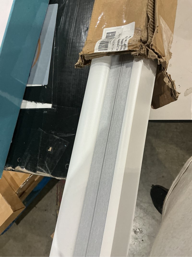 Condition photo showing Good Condition for changshade cordless cellular shades, blackout honeycomb shades for windows, pull down pleated blinds, easy to install for indoor windows and french doors,24" w x 48" h, white blackout white 24"w x 48"h