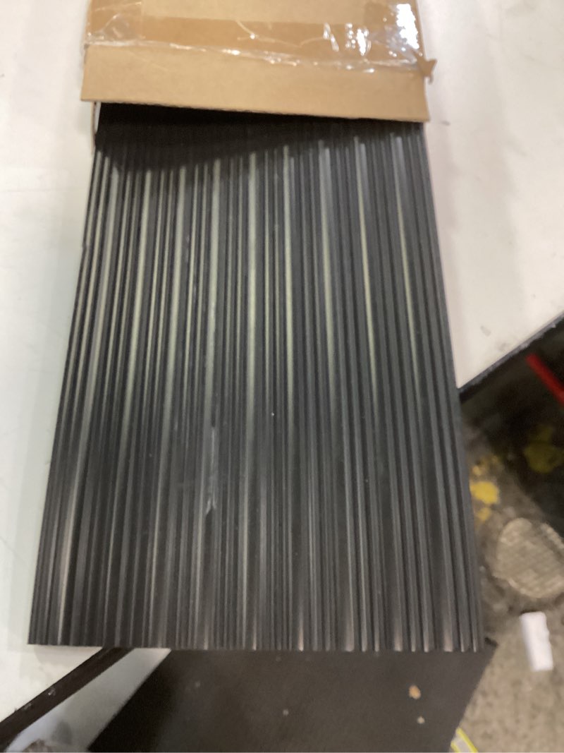 Condition photo showing Good Condition for 1.2" Rise Threshold Ramps for Doorways, 35.5" Wide Natural Rubber Power Wheelchair Ramp is Adjustable and Cuttable for Doorways, Curb, Sweeper, Power Scooters, 2000 Lbs Load Capacity