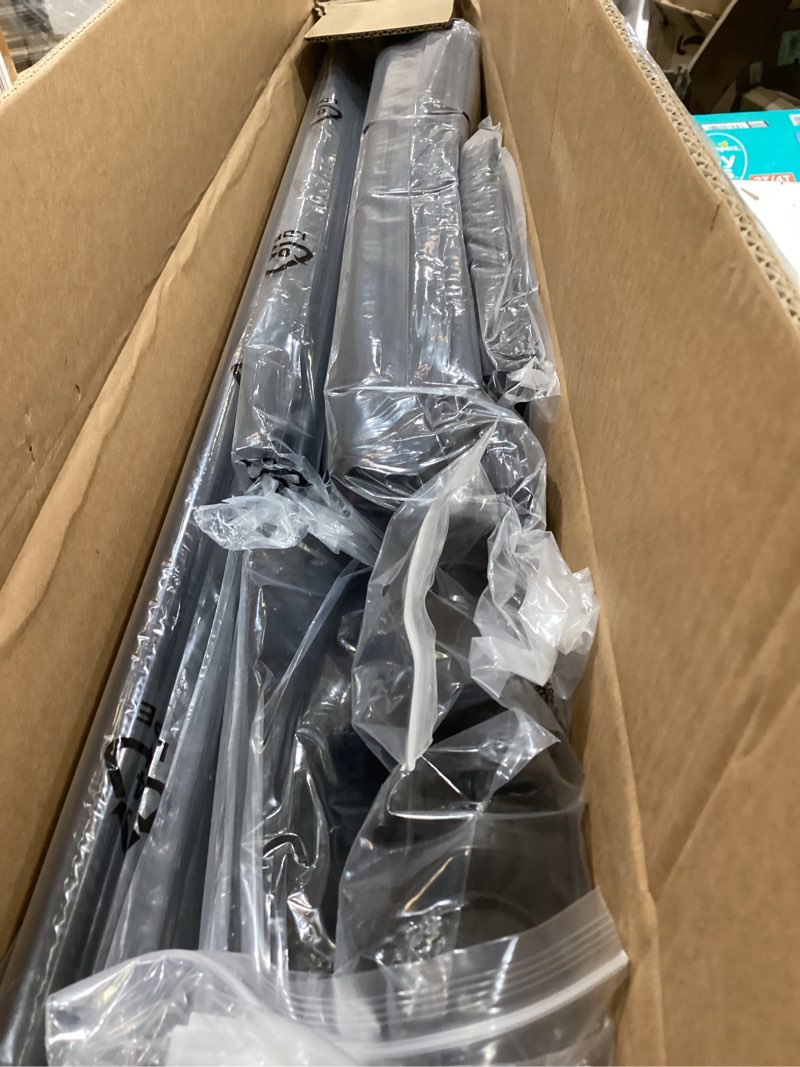 Condition photo showing Good Condition for kokorona 4 panel room divider, 6ft tall rolling privacy screen with lockable wheels, folding wall dividers portable room divider for room separation, included - cover strips, black, 88''w x 70''h 4 panel-88"w black