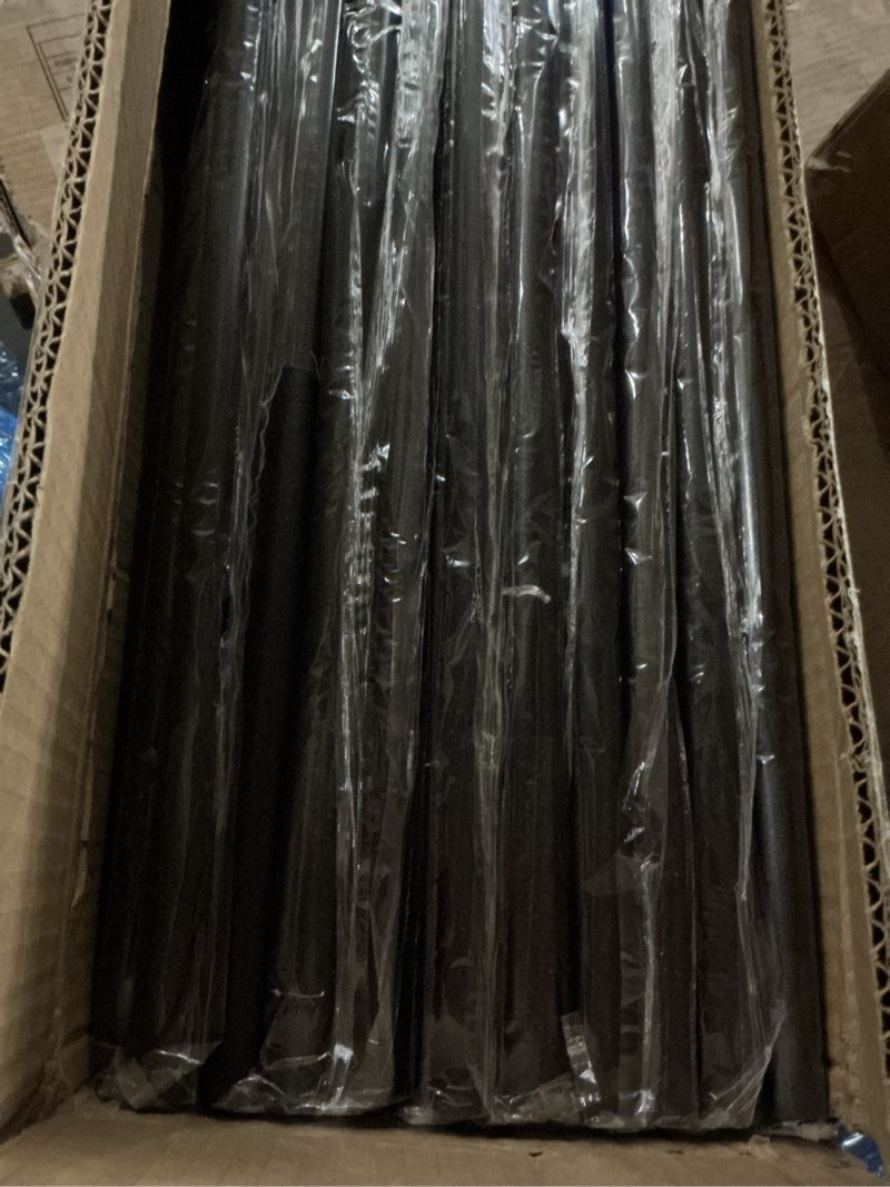 Condition photo showing New/Like New for 100 Pack Round Staircase Baluster 32.25" x 3/4" Diameter, Metal Spindle for Deck and Stairs Railing, Hollow Black Balusters for Porch 32''-Round 100