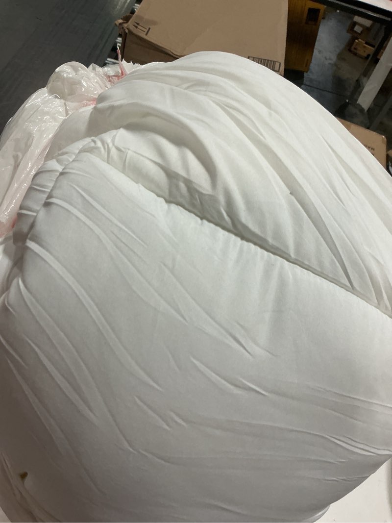Condition photo showing As Is for mattress topper twin for back pain, extra thick mattress pad cover, plush pillow top, deep elastic pocket, white,39"x75"+20" twin white
