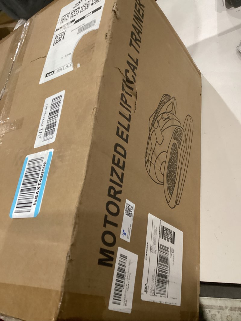 Condition photo showing As Is for Under Desk Elliptical Machine, Electric Elliptical Leg Exerciser for Seniors with 12 Adjustable, Portable Quiet Elliptical Exercise Machine, Seated Pedal Exerciser with Remote Control