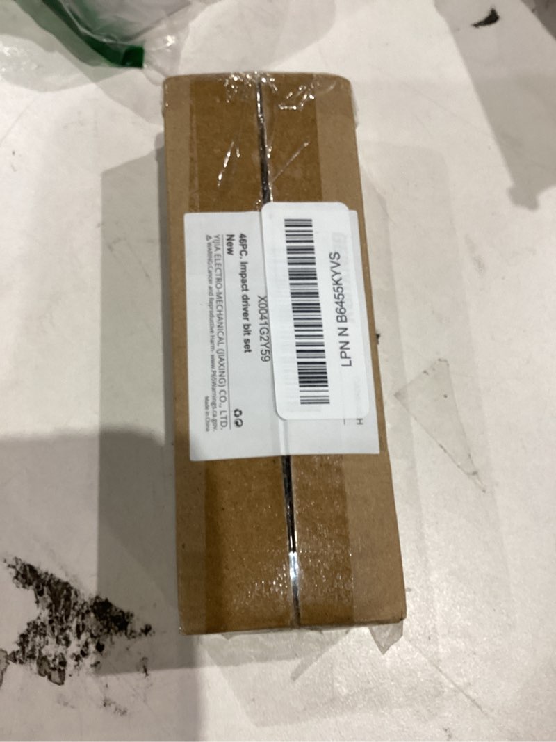 Condition photo showing New/Like New for Impact Tough Magnetic Mixed 46Pack Insert Driver Bits, S2 Alloy Steel Screwdriver Power Bits Set with 1Pcs Impact Magnetic Bit Holder and Mini Wrench MIXED-46PC