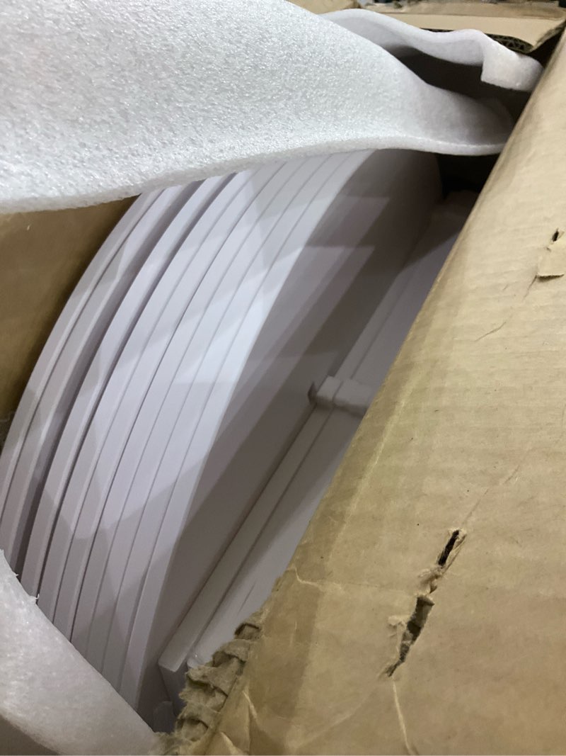 Condition photo showing Good Condition for SpaceAid 7 Tier Rotating Shoe Rack Tower, Spinning Shoe Display Lazy Susan, Revolving 360 Shoe Rack Storage Round Carousel, Vertical Handbag Rotate Shoes Closet Organization (7-Tier White) 7 Tier (23.2"W x 63"H) White