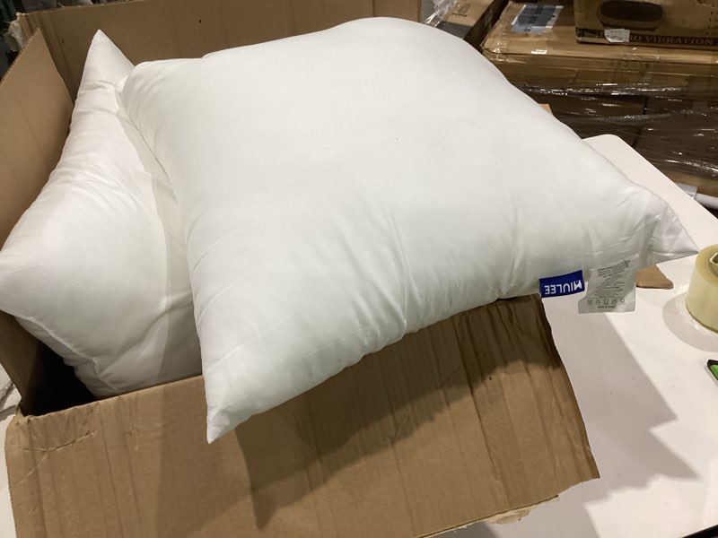 Condition photo showing Good Condition for miulee throw pillows inserts,  100% virgin fiber filling bed couch pillows visit the miulee store