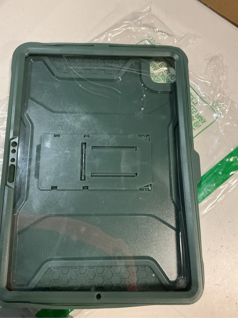 Condition photo showing As Is for soke case for ipad pro 11 inch (m5) 2025/ (m4) 2024, with built-in screen protector & kickstand, rugged full body heavy duty protective cover with pencil holder - midnight green