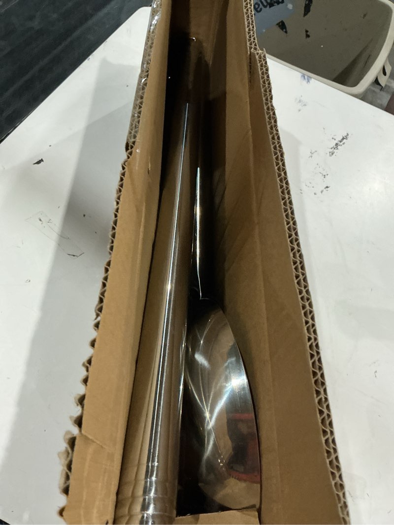 Condition photo showing As Is for arc 48 inch stainless steel mixing ladle with threads removable handle | long handle spoon for large batch cooking crawfish boil and brewing beer 48\" spoon