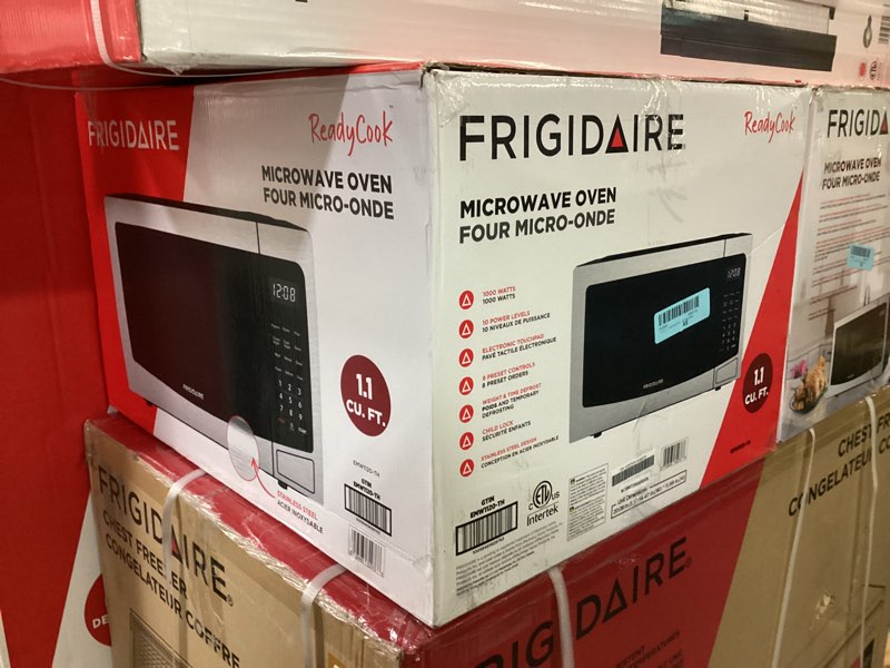 Condition photo showing As Is for 1.1 CU. FT. MICROWAVE, Stainless Steel