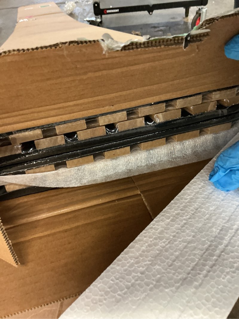 Condition photo showing New/Like New for Yuzzy Wood Panels for Wall - 9 Feet Teak Wood Slat Acoustic Panels 4 PCS - Modern Sound Absorbing Wall Panels for Interior Wall Decor for Home, Office, Studio 4pcs - 108 * 11 in Teak