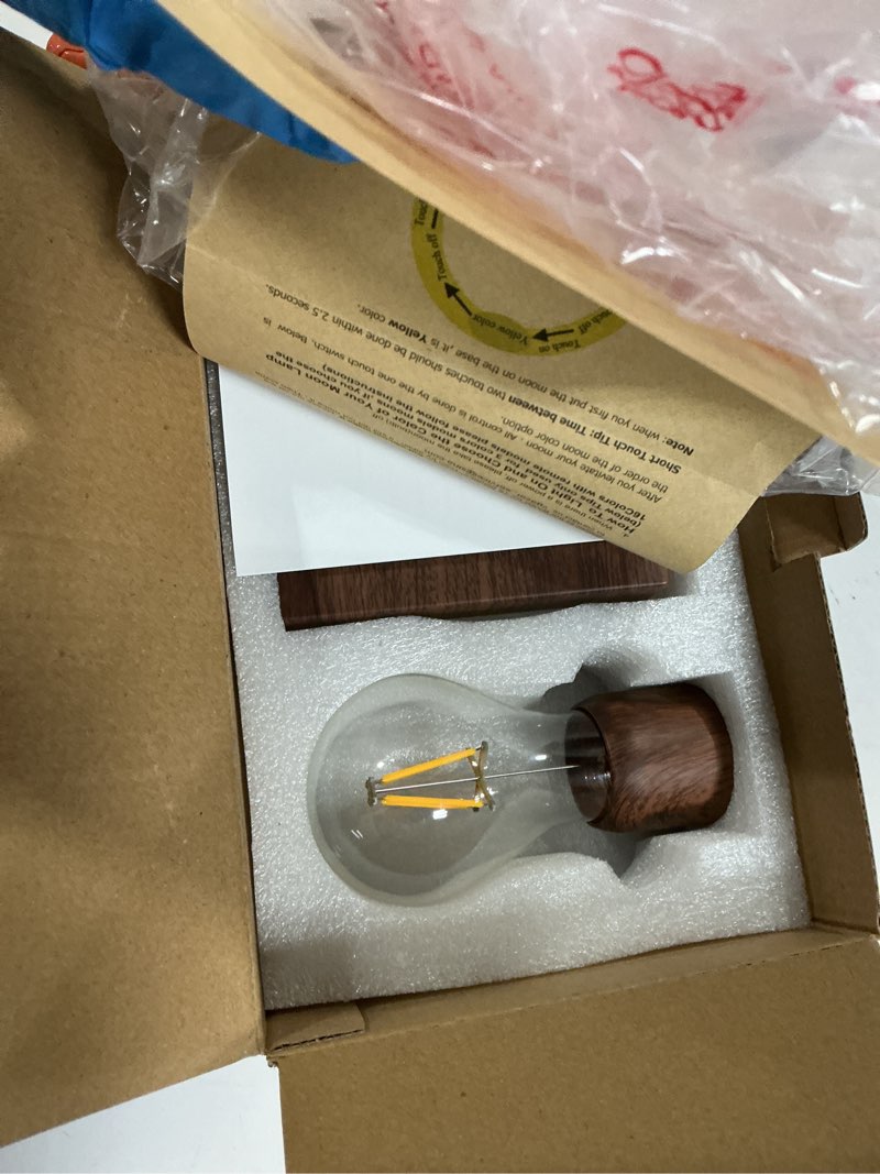 Condition photo showing New/Like New for Magnetic Levitating Floating Wireless LED Light Bulb Desk Lamp for Unique Gifts, Room Night Light, Home Office Decor Tech Toys