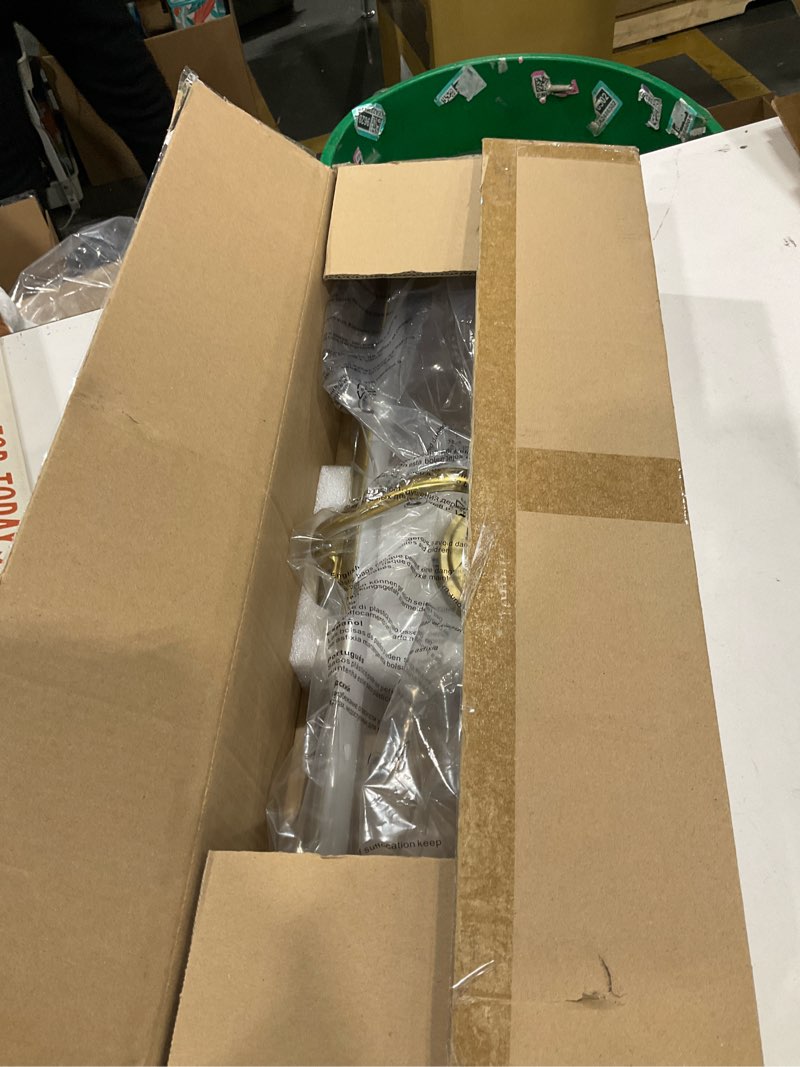 Condition photo showing New/Like New for hardwired picture light for wall, 24 inch modern brass dimmable frame light with adjustable swing arm, 3cct led art display light for paintings,120 volts gallery wall light, hallway vanity light, 8w gold 24" long dimmable