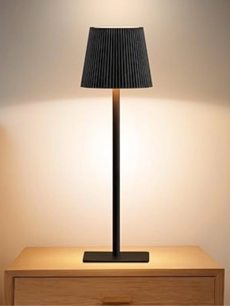 retisee 12 pack cordless table lamp portable led rechargeable desk lamp 3000mah battery operated 3 c
