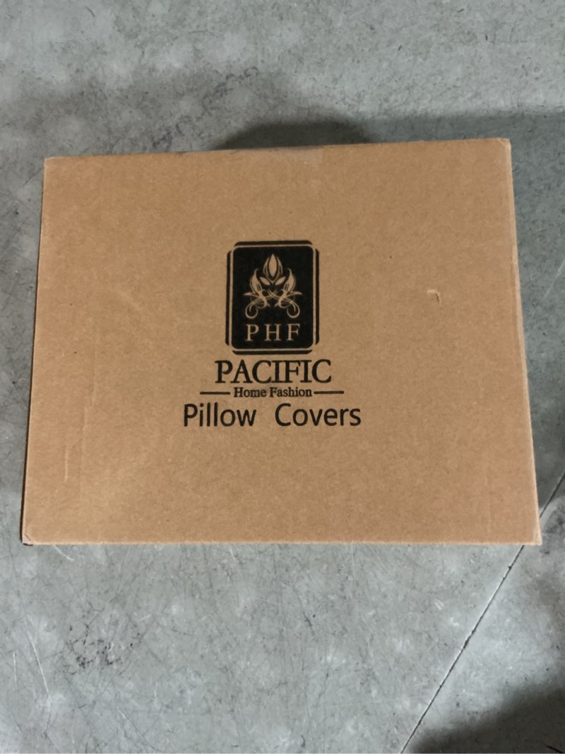 Condition photo showing New/Like New for phf 100% cotton waffle weave euro sham covers, 2 pack 26" x 26" bed pillow covers for elegant home d