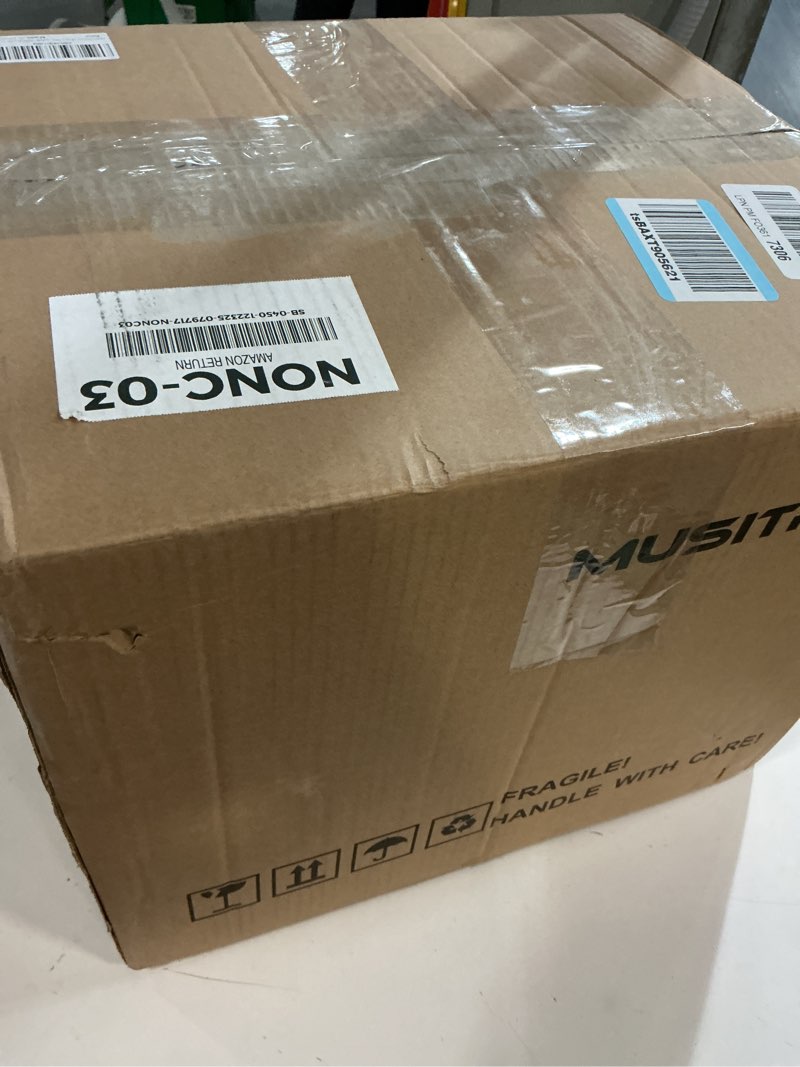 Condition photo showing Good Condition for 10 in 1 Record Player with External Speakers,3 Speed Bluetooth Turntable Vinyl Player with CD/Cassette Play,AM/FM Radio, USB/SD Playback,Aux-in/RCA Line Out T408-Silver