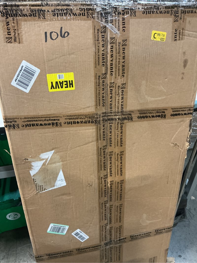 Condition photo showing As Is for (Similar)Nnewvante Writing Computer Desk 46\" Bamboo Home Office Table with 2 Drawers, Modern Furniture Simple Study Makeup Workstation 46''-Bamboo