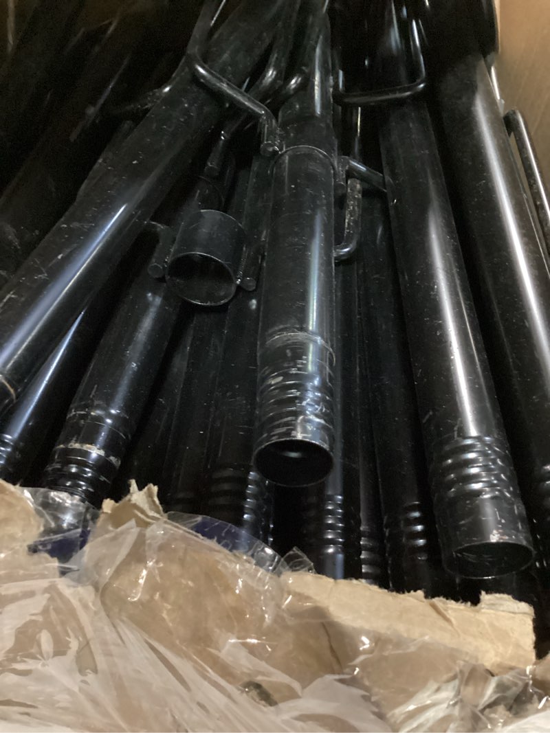 Condition photo showing As Is for letianpai 6pack string light poles,10 ft metal poles with fork for outdoor string lights,outdoor light poles with fork,poles/post/stand for outside 8 pack 10ft
