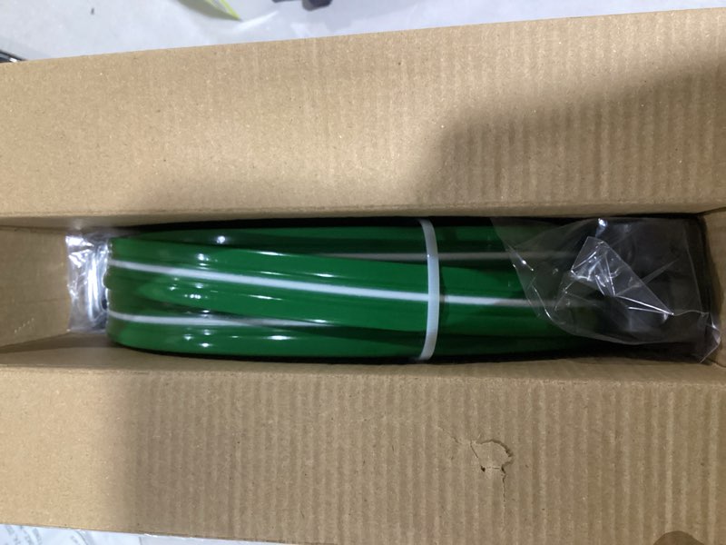 Condition photo showing Good Condition for Breeze Touch 50FT Sprinkler Hoses, Flexible Garden Hose with High-Mist Spray, Leakproof Flat Irrigation Hose, Grass Watering Soaker Hose with Stakes for Lawn & Yard 50 FT