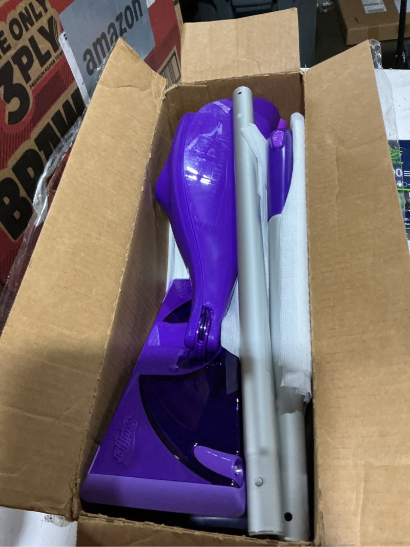Condition photo showing Good Condition for swiffer wetjet hardwood and floor spray mop cleaner starter kit, includes: 1 power mop, 10 pads, cleaning solution, batteries 1 kit cleaner kit