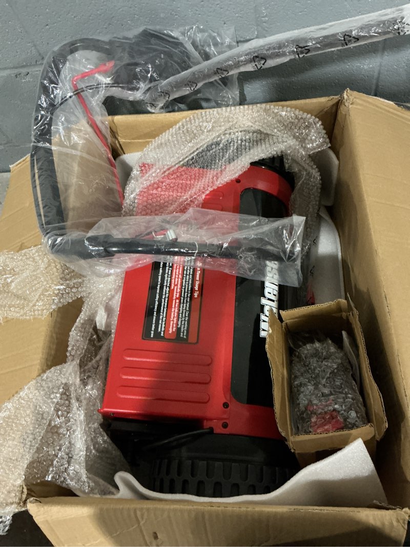 Condition photo showing As Is for walensee 16-inch cordless electric reel lawn mower with 2 batteries | 380w motor at 22500 rpm, 5-blade reel at 900 rpm and 4 cutting heights from 0.67 to 1.77 inches for small yards