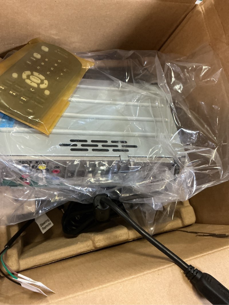 Condition photo showing As Is for sony 6.95 inch - apple car play/android auto digital media receiver w/bluetooth and back up camera input