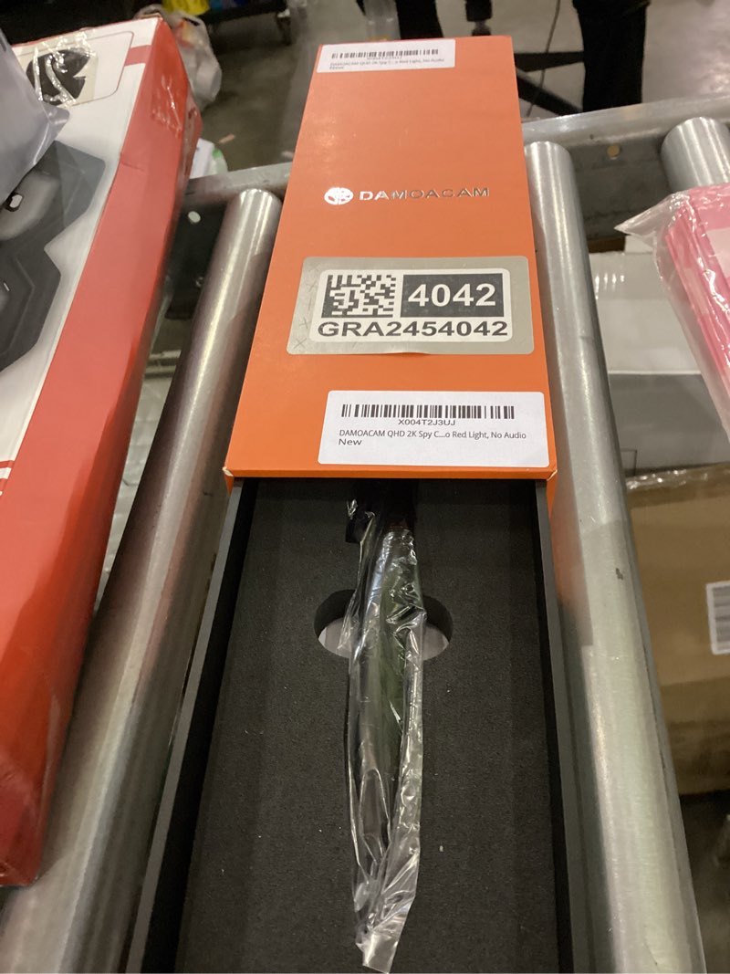 DAMOACAM QHD 2560x1440P 2K Hidden Camera Spy Camera Concealed Lens No Red Light Wide-Angle Nanny Sec