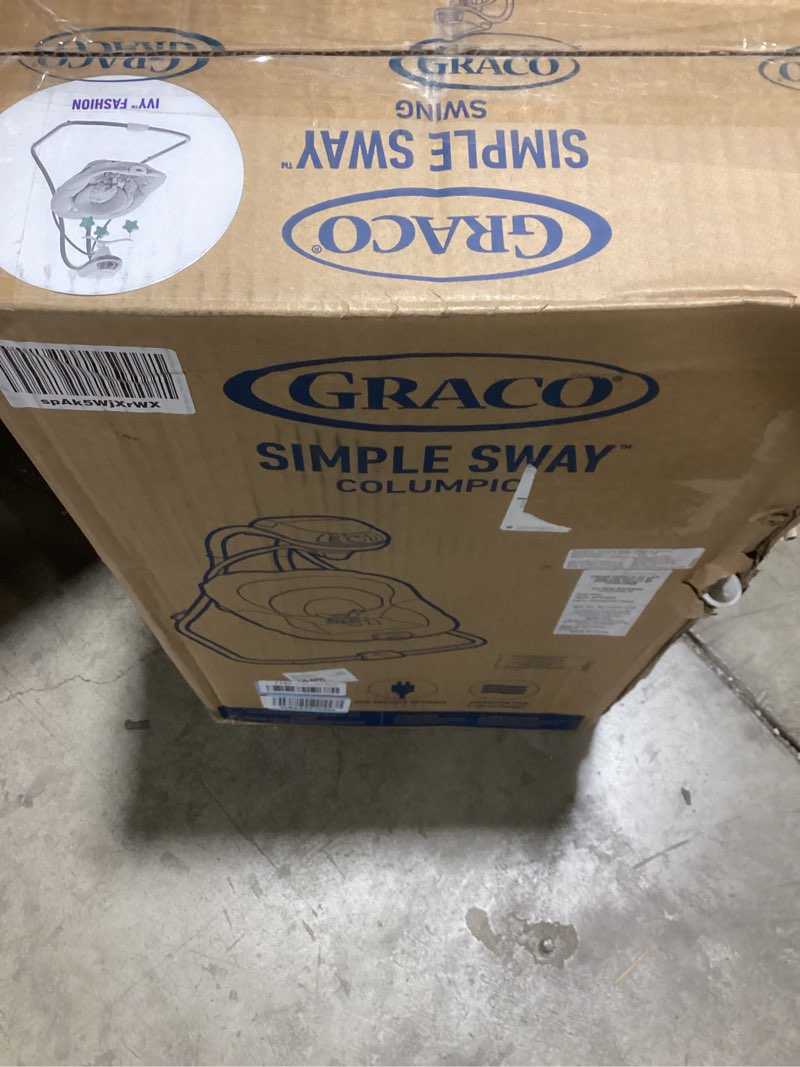 Condition photo showing New/Like New for Graco Simple Sway Baby Swing, Side?to?Side Motion, Infant Swing with 6 Speeds, Vibration, Ivy Base Ivy