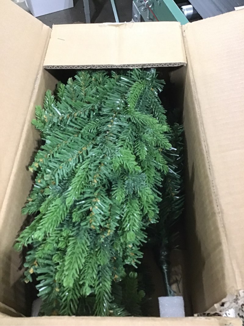 Condition photo showing Good Condition for Hiboom 4 Pcs Outdoor Christmas Trees 24'' Small Pathway Christmas Trees with Stakes Artificial Waterproof Xmas Trees Garden Decorations for Yard Front Door Entrances(24 Inch,Green) Green 24 Inch