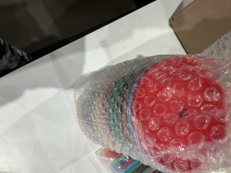 Condition photo showing Good Condition for honeydak 60 pack tumbler with straw and lid bulk cups for gifts glitter plastic coffee cups 24-27 oz reusable water bottle iced coffee travel mug party favors for birthdays travel (assorted color) assorted color 60