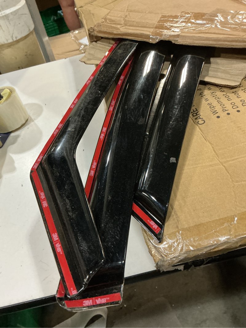 Condition photo showing Good Condition for extra durable window deflectors in-channel window visors rain guards fit for volkswagen (vw) jetta 2019-2026, sun visors, wind vent for shades, exterior car accessories - 4pcs. ag0778 for volkswagen jetta 19-26
