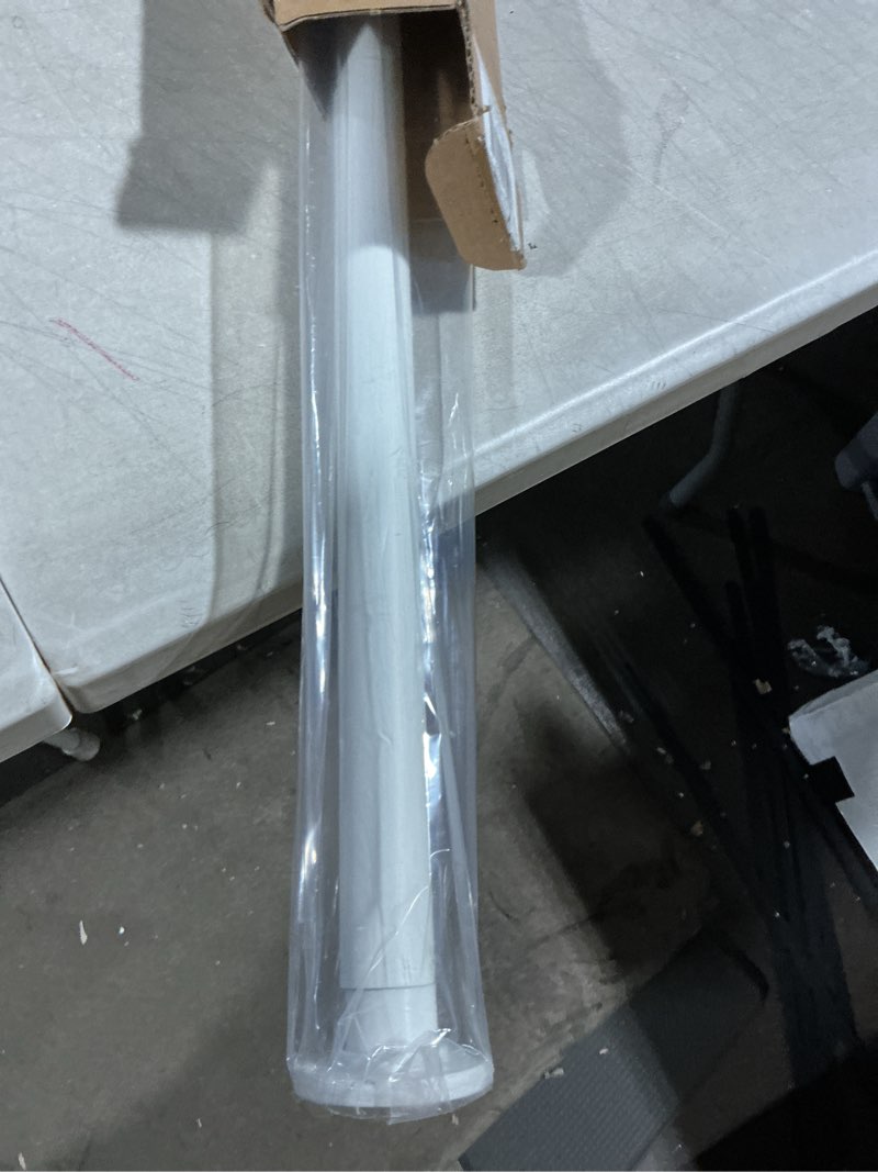 Condition photo showing As Is for ivilon tension curtain rod - spring tension rod for windows or shower, 54 to 90 inch. white 54" to 90" white
