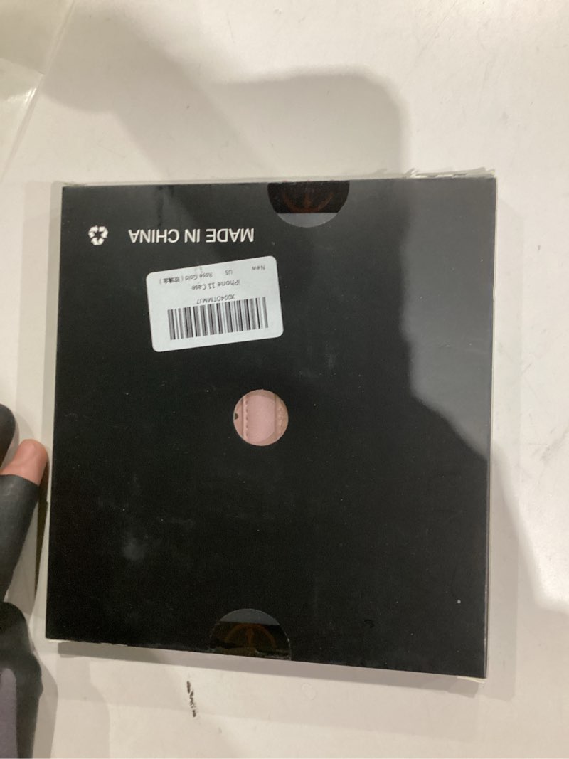 Condition photo showing New/Like New for Compatible with iPhone 11 Wallet Case with Card Holder RFID Blocking for Women Men, Double Magnetic Clasp Kickstand Shockproof Phone Case Fit for iPhone 11, Rose Gold iPhone 11 - 6.1" Rose Gold