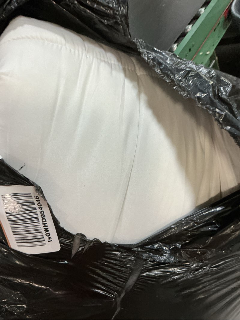 Condition photo showing As Is for mattress topper california king size, cooling extra thick breathable viscose made from bamboo mattress pad, soft quilted fitted mattress cover with 1000 gsm down alternative fill (8-21”deep pocket) white california king