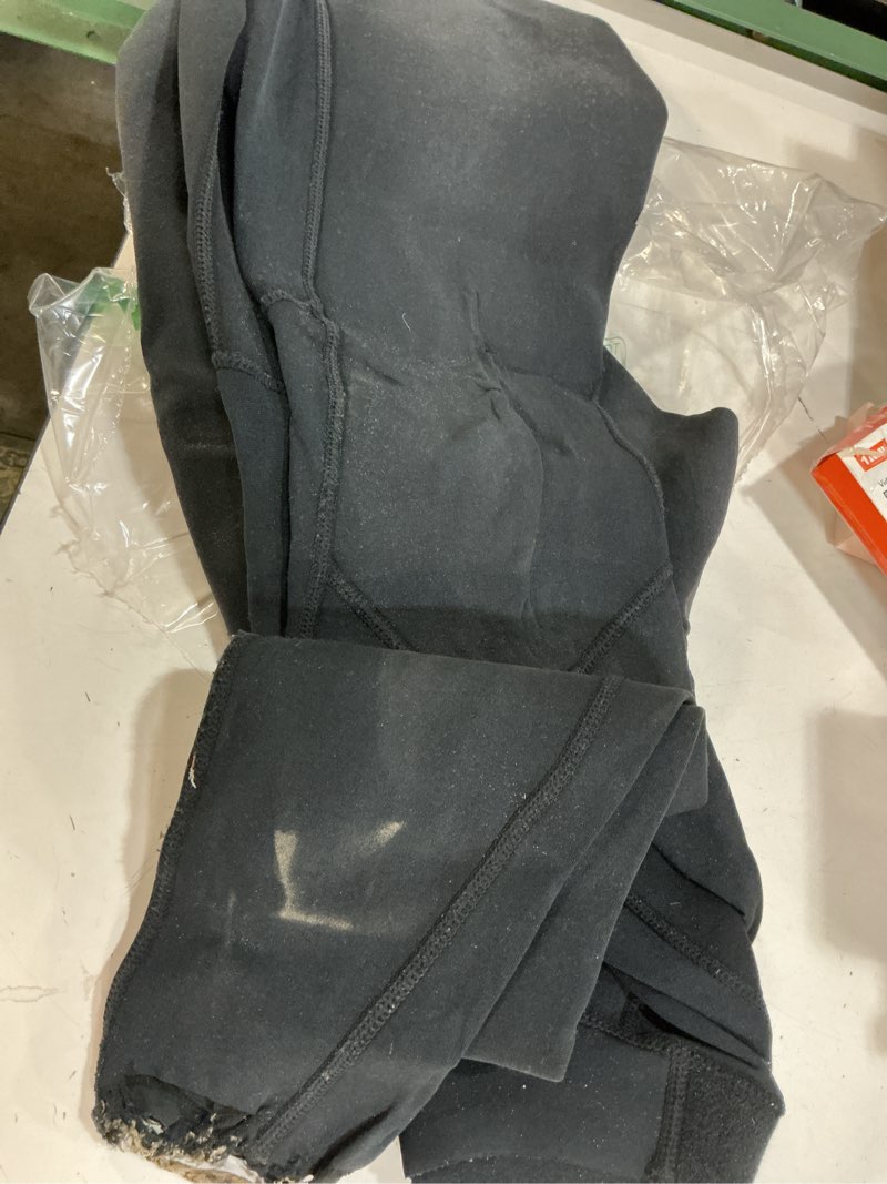 Condition photo showing As Is for dark lightning full body wetsuit men and women, 3/2mm wet suit womens mens diving surfing snorkeling kayaking water sports (men - black-3/2mm, small)