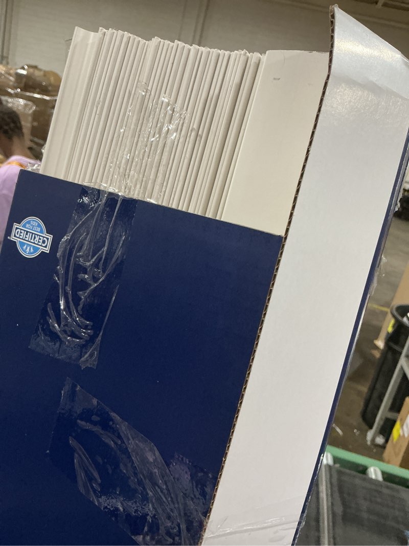 Condition photo showing Good Condition for Lotus & Windoware Cordless, 2 Inch Faux Wood Blind, 34" Wide x 72" Long, Window Blinds, Blinds & Shades, Blinds for Indoor Windows, Embossed, Bright White