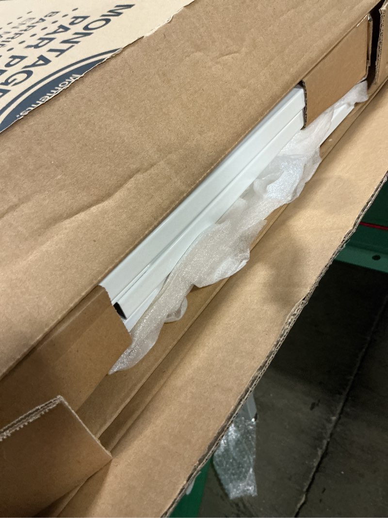 Condition photo showing Good Condition for regalo safety 38" baby gate for doorways & bottom of stairs, pressure mount design for babies, toddlers & pets, tested & safe for 30 years, american designed, american owned, white white 29-38.5"w x 30"h