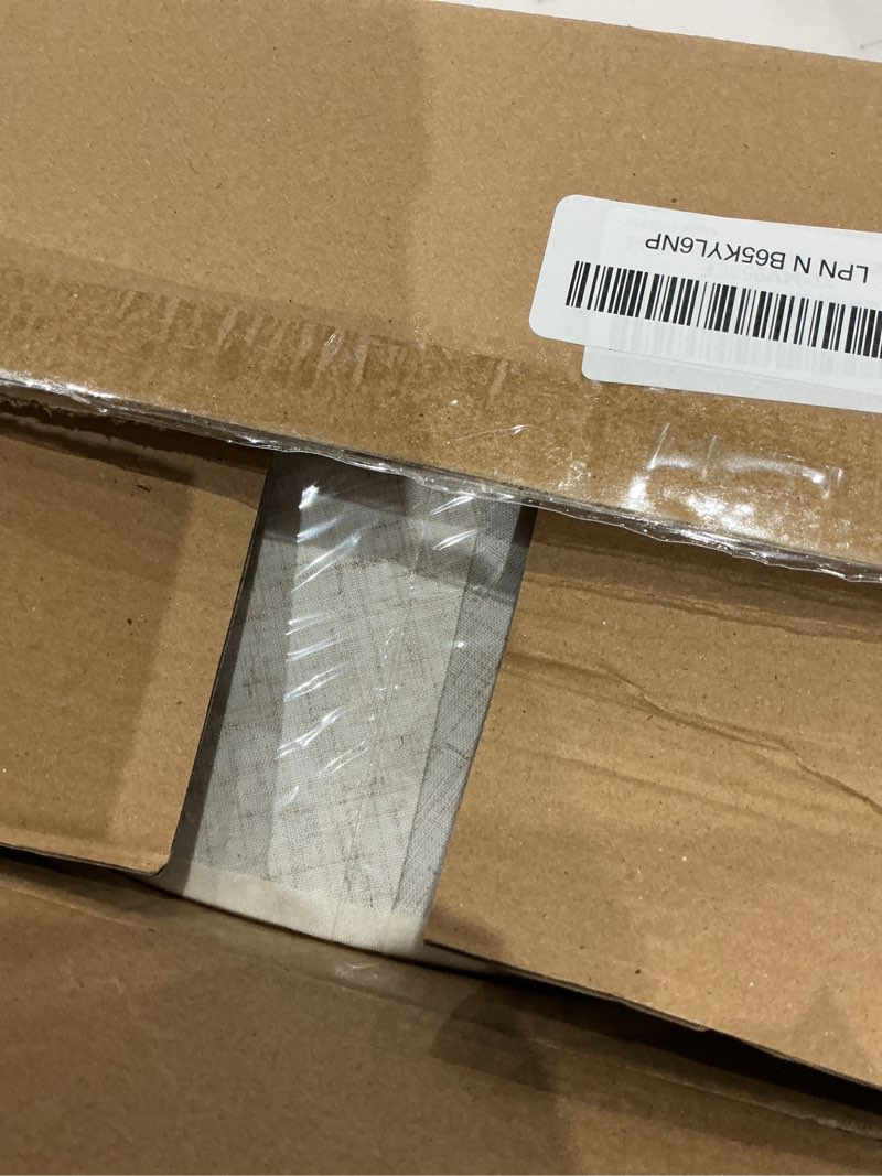 Condition photo showing New/Like New for UMEXUS 13” Small Ceramic Cordless Table Lamp with Timer, Dimmer, Linen Shade, Remote Control, Rechargeable Battery Light for Patio Nightstand Kitchen Counter Living Room Side Table, Bulb Included Small-13"H-Rope accent design